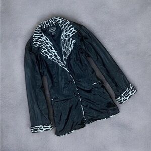 Black and White Animal Print Jacket